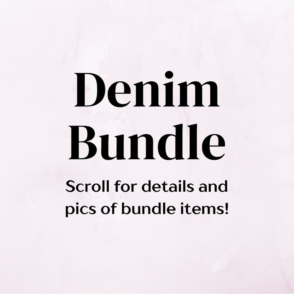 FIVE ITEM DENIM BUNDLE ✨ jeans, shorts
